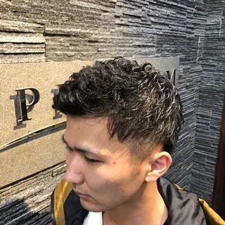 ミディアム パーマ メンズ スパイキー/佐々木 敬太⚠︎注意事項必読のヘアスタイル