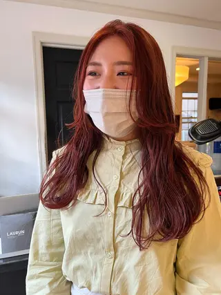 ロング カラー eri kinjoのヘアスタイル