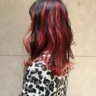 ミディアム カラー パーマ ヘアアレンジ ハイトーン特化🤍 浦住のヘアスタイル