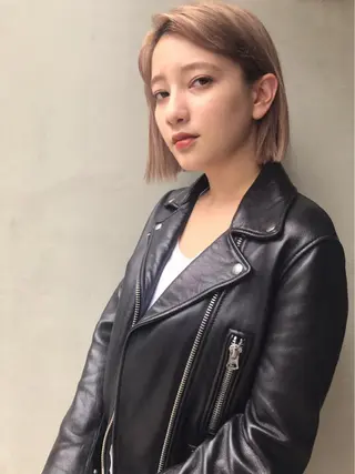 ミディアム 透明感カラー🌿ボブ ✨飛田　ケイのヘアスタイル