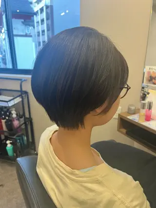 ショート 骨格/顔型/パーソナ ルカラー診断/中野のヘアスタイル