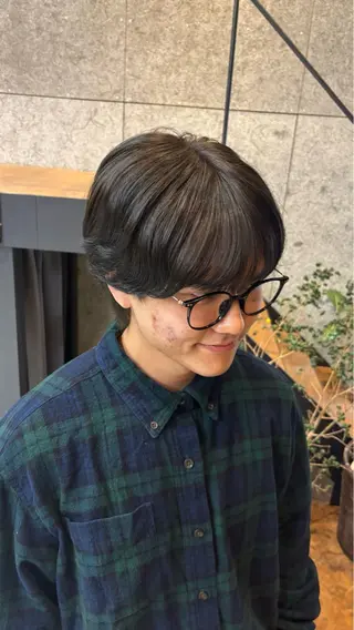 ショート カラー メンズ ツヤ髪ハイトーン ×レイヤー🌝リオのヘアスタイル