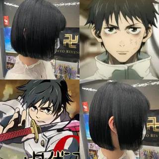 ショート カラー インナーカラー 推し ブリーチ  髪質改善のヘアスタイル