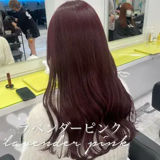 ロング カラー ガーリー♡女の子っぽ ヘア♡ピンクカラー♡のヘアスタイル