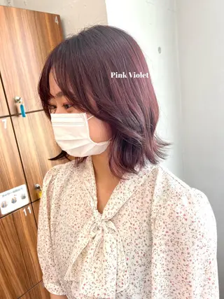 ミディアム カラー 大和市の白髪ぼかし 職人￤柳川拓哉のヘアスタイル