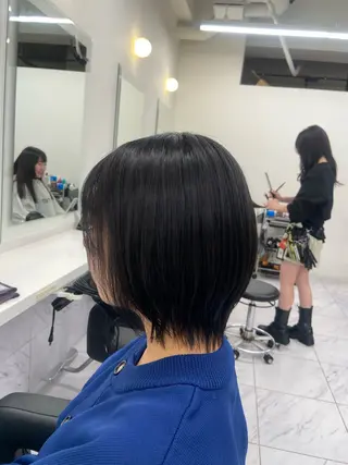 ショート カラー ヘアアレンジ Over hair_ misakiのヘアスタイル