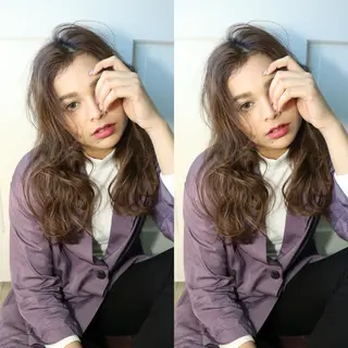 ロング カラー カラー🩵エクステ 人気No1💓ばんりのヘアスタイル