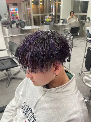 パーマ メンズ メンズパーマ専門 /縦落ち/渋谷駅近のヘアスタイル