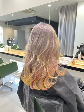 ロング カラー 宮地 崇文のヘアスタイル