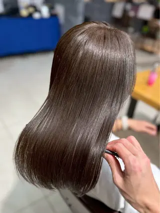 ミディアム カラー ⭐️佐藤壮也⭐️ 柔らかモテカラー🤎のヘアスタイル
