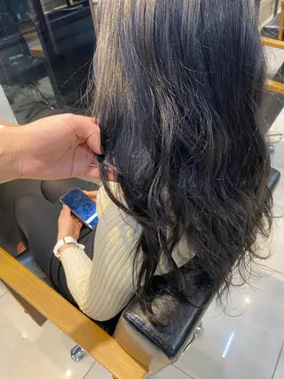 ロング ヘアアレンジ メンズ キッズ ネイル マツエク・マツパ 透明感カラー🤎 ゆりのヘアスタイル