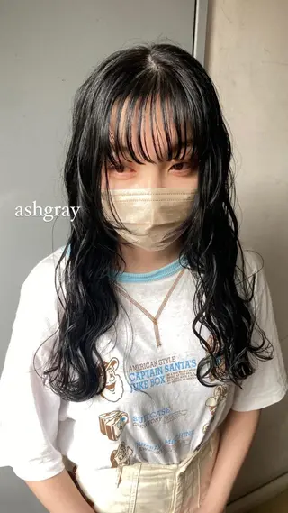 ロング カラー 竹内 柚子のヘアスタイル