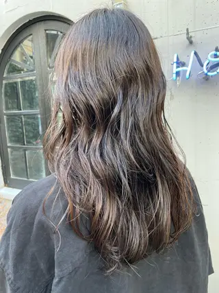 セミロング カラー hazuki 🌝のヘアスタイル