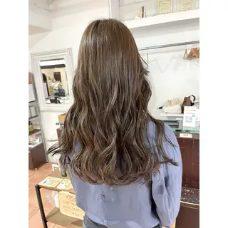 ロング カラー ヘアアレンジ 🦋エクステ/透明感 カラー🦋宮川莉央のヘアスタイル
