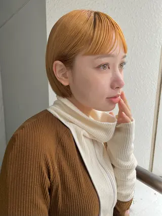 ショート カラー 🌿似合わせ透明感 カラー松本朋幸🌿のヘアスタイル