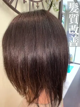 ショート パーマ ブリーチでもできる 縮毛矯正相原慎🌈のヘアスタイル