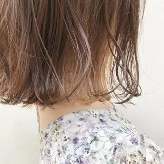 ミディアム カラー 嶋佐 昌大 シマサマオのヘアスタイル