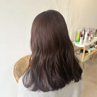 ミディアム ✨ツヤ感透明感カラー /縮毛矯正/うみ✨️のヘアスタイル