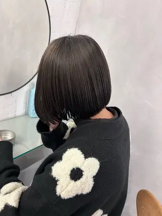 ショート カラー 切りっぱなしBOB 職人💜Anzuのヘアスタイル