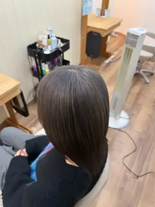 ミディアム 艶髪カラー/髪質改善 細貝 舞利のヘアスタイル