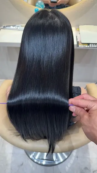 ロング カラー 縮毛矯正✨🫧 レイヤー川村利幸のヘアスタイル