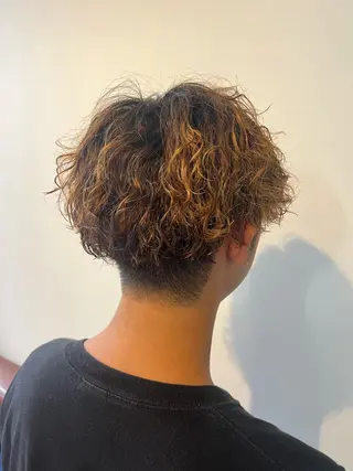ミディアム パーマ メンズ 🤍中野 レオ🤍のヘアスタイル