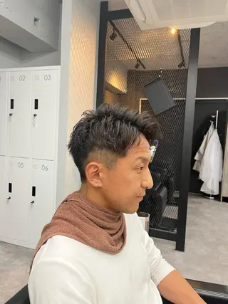ショート メンズ 釜谷 健二郎のヘアスタイル