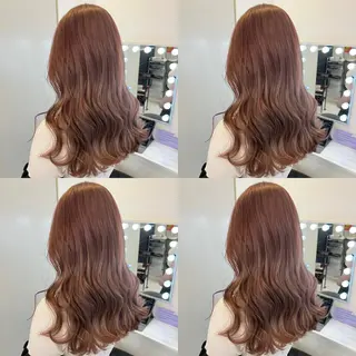 セミロング カラー ✨縮毛矯正✖︎顔周り レイヤー✨ナカムラのヘアスタイル