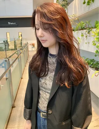 セミロング カラー Utata  literie所属・🌷小野田 睦🌷のヘアスタイル