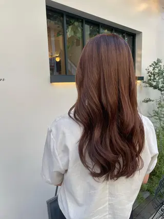 ロング カラー 顔まわりcut🌿 Hinakoのヘアスタイル