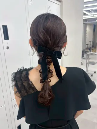 ロング ヘアアレンジ エクステ|アレンジ Futaba🎀♡のヘアスタイル
