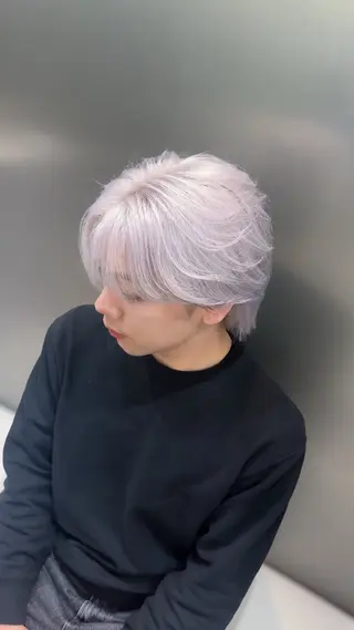 カラー メンズ レイヤー/ハッシュ カット/悠斗のヘアスタイル