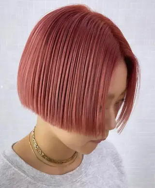 ショート カラー Maya川越/ エクステ/ハイトーンのヘアスタイル