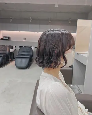 パーマ ボブパーマコテ巻き風 パーマNo1深江秀平のヘアスタイル