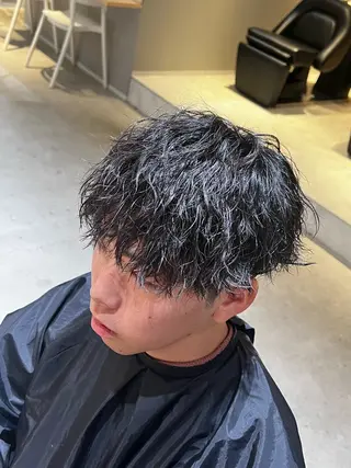 パーマ メンズ 山内 優成のヘアスタイル