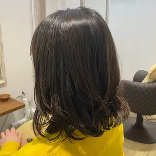 ミディアム パーマ パーマモデル募集中 渥美翔人のヘアスタイル