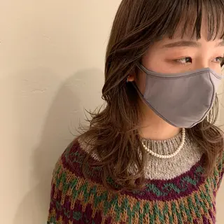 ロング カラー SAKINO. ベージュカラーのヘアスタイル