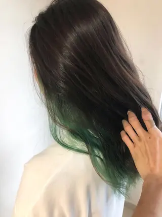 セミロング カラー 美髪矯正・レイヤー 倉友哉のヘアスタイル