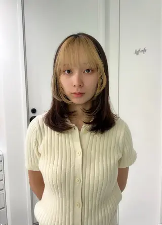 カラー Risa/盛れる レイヤー/艶カラーのヘアスタイル