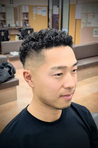 ショート パーマ 理容プラージュ燕三条 福井のヘアスタイル