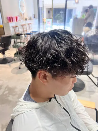 ミディアム パーマ メンズ メンズカットパーマ ✂️ JOYAのヘアスタイル