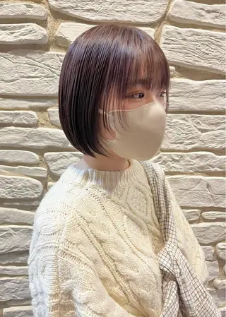 ミディアム カラー ヘアアレンジ 溝口 ひなこのマツエク・マツパデザイン
