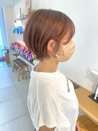 ショート カラー 安永 涼のヘアスタイル