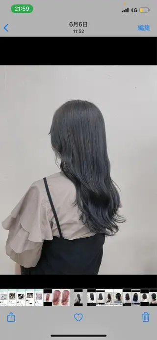 ロング カラー ヘアアレンジ ❄️THEATER 透明感カラー❄️のヘアスタイル