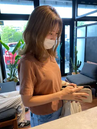 ミディアム カラー 田村 良生のヘアスタイル
