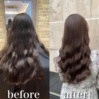 セミロング カラー 韓国系レイヤー特化 hiroのヘアスタイル