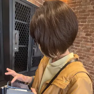 ミディアム カラー パーマ ヘアアレンジ メンズ キッズ ネイル マツエク・マツパ アイブロウ times salon名駅所属・久木原 ゆりのヘアスタイル