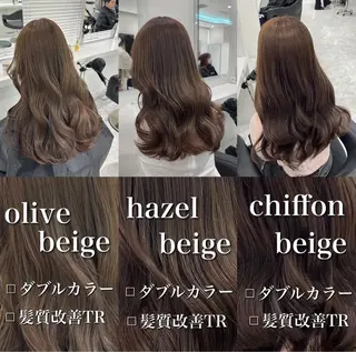 カラー 🤍ブリーチなし ブラウンhimi🤍のヘアスタイル