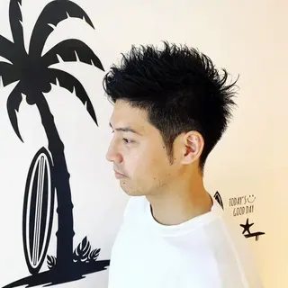 ショート メンズ 二狼  （じろう）のヘアスタイル
