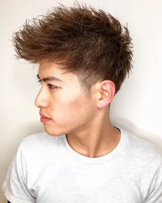 ショート カラー メンズ メンズヘア特化 崎田 成人のヘアスタイル